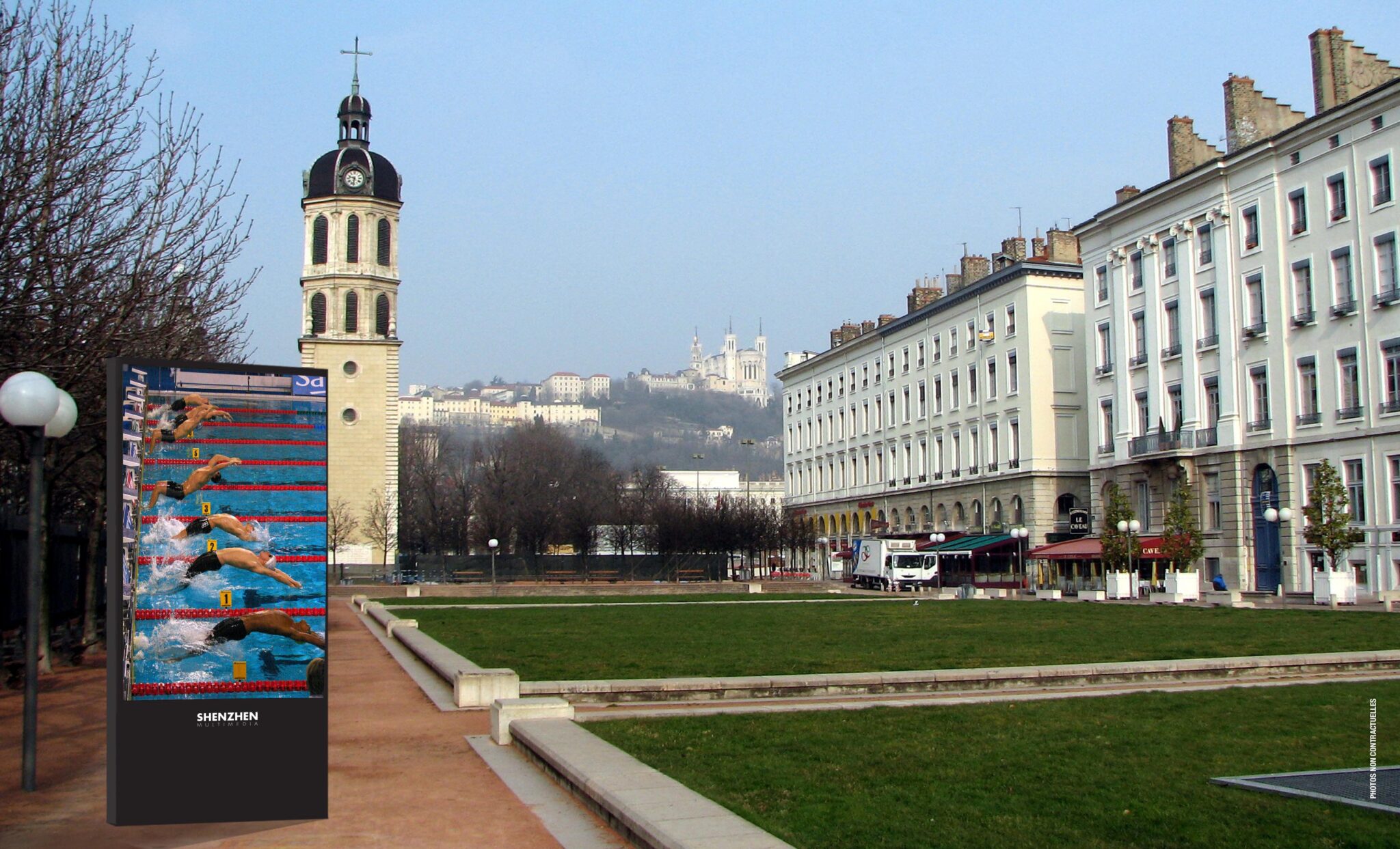 Ce moniteur professionnel d'écran géant à LED grand format, remplace les affiches format poster.