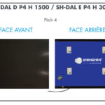 Les dalles LED d'affichage dynamique pour intégration servent à la conception de mur d'images.
