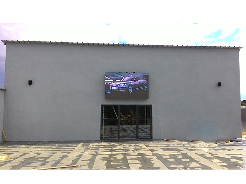 Installation Ecran géant Outdoor SHENZHEN Multimédia pour Factory Sports Games
