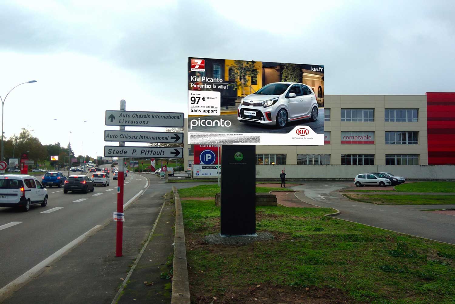 ecran geant led outdoor publicitaire haute definition mur d'image led exterieur