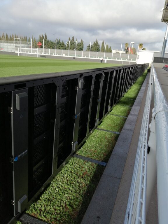 Linéaire armoire led Stade