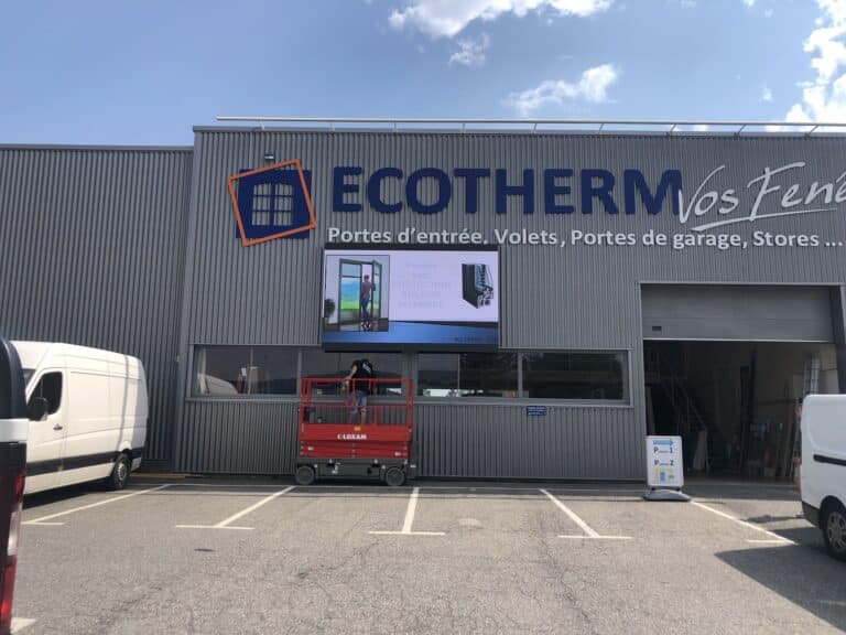 Panneau publicitaire Ecotherm 74