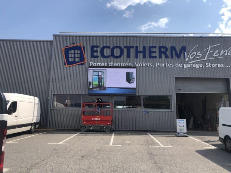 Panneau publicitaire Ecotherm 74